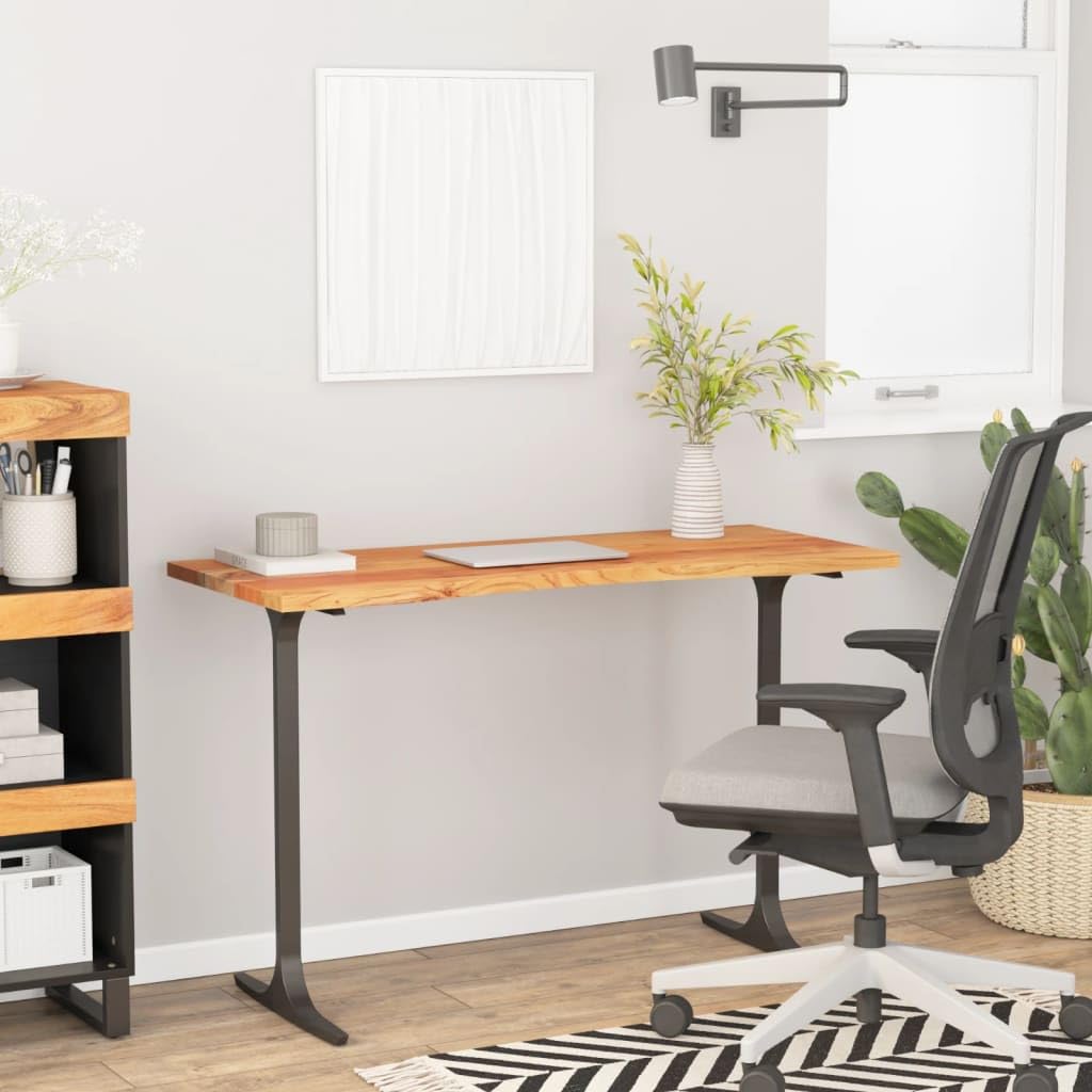 Massivholz Akazienholz Tischplatte 120x50x2,5 cm rechteckig geeignet für DIY BAU, Büro, Esszimmer, Wohnzimmer, Garten, Werkbank, als Ersatz oder Erweiterung, robust und langlebig