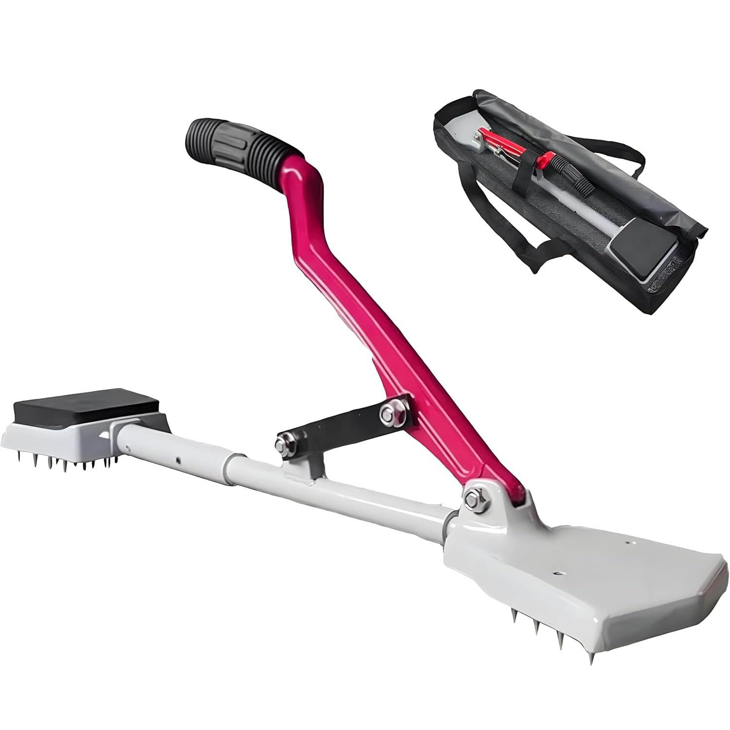 RQLSSSLMXJ Carpet Stretcher Tool with Soft Rubber Handle and Grippers for DIY Flooring Projects and Smooth Finish Installation