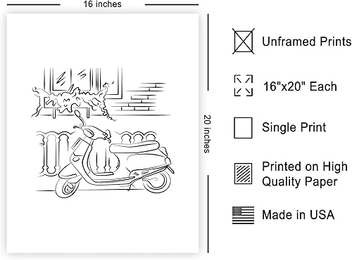 Miniatura 558 de Poster Master Póster de peonías – Estampado de flores retro – Ilustración floral – Ilustración en blanco y negro – Diseño de línea y abstracto –