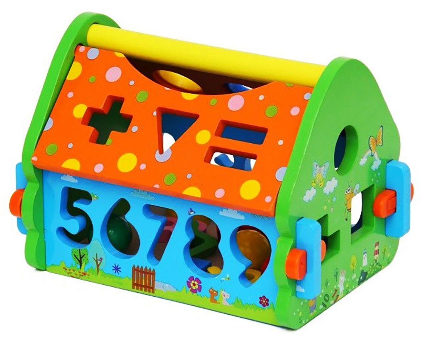 Magicwand® Wooden Colorful Wooden Shape Sorter Activity House for Kids【2 Yrs & Up】【Pack of 1】【Multi-Colored】 (B08L16DTQS) Amazon Price History, Amazon Price Tracker