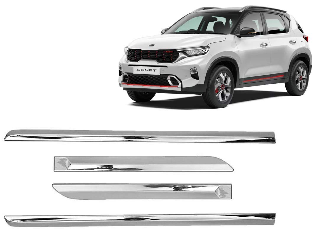 Empica Full Chrome Car Side Cladding Door Beading Protective Garnish