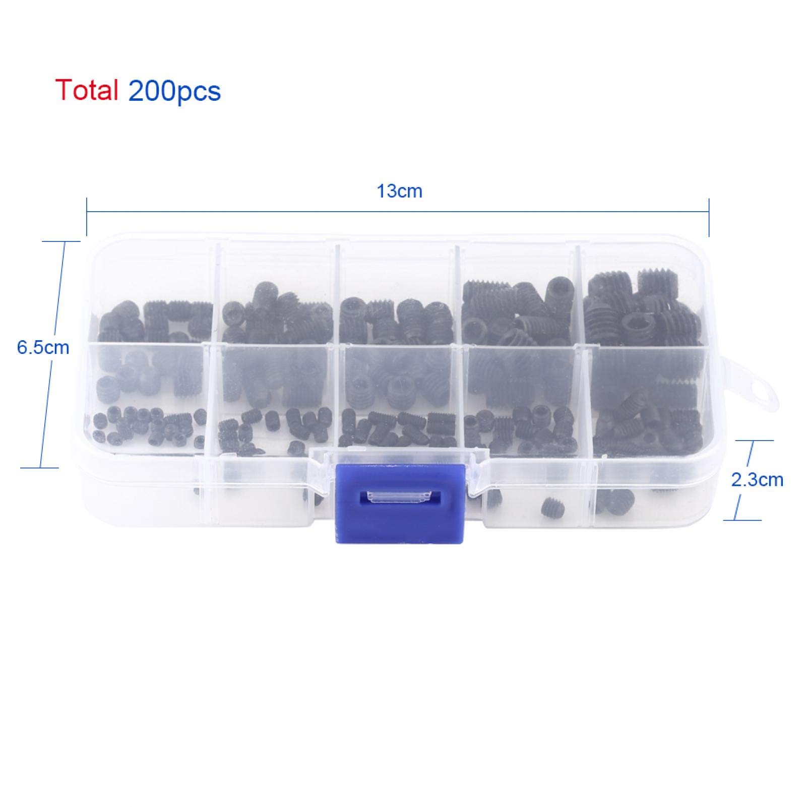 1/4-20UNC, 1/4-28UNF Set di chiavi a bussola in acciaio inox A2 Viti a tazza a grani-1/4-20,5/8, 100 pezzi 1/4-20UNC, 1/4-28UNF Set di chiavi a bussola in acciaio inox A2 Viti a tazza a grani-1/4-20,5/8, 100 pezzi