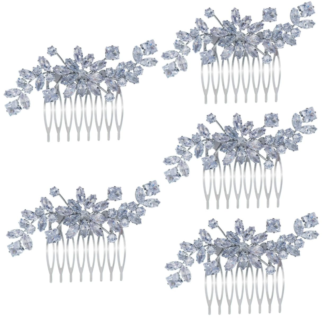 ABOOFAN 5pezzi Pettinino Per Decorazioni Accessorio Per Matrimoni Per Acconciature e Damigelle e Resistente
