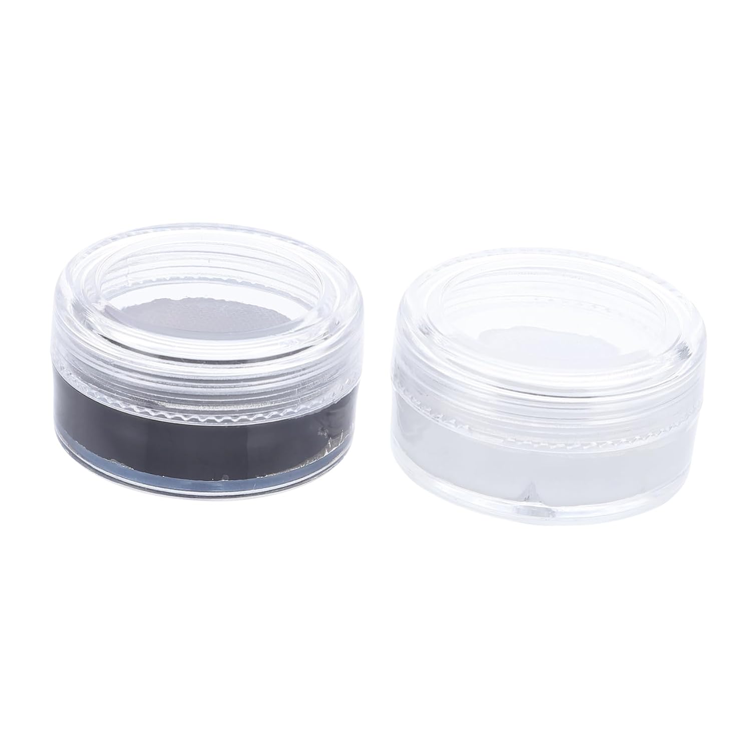 CALLARON 2Pcs Face Painting Makeup Black White Special Effects Wax for Halloween Cosplay Formula for Skulls Clowns and Skeletons for Festivals and Makeup