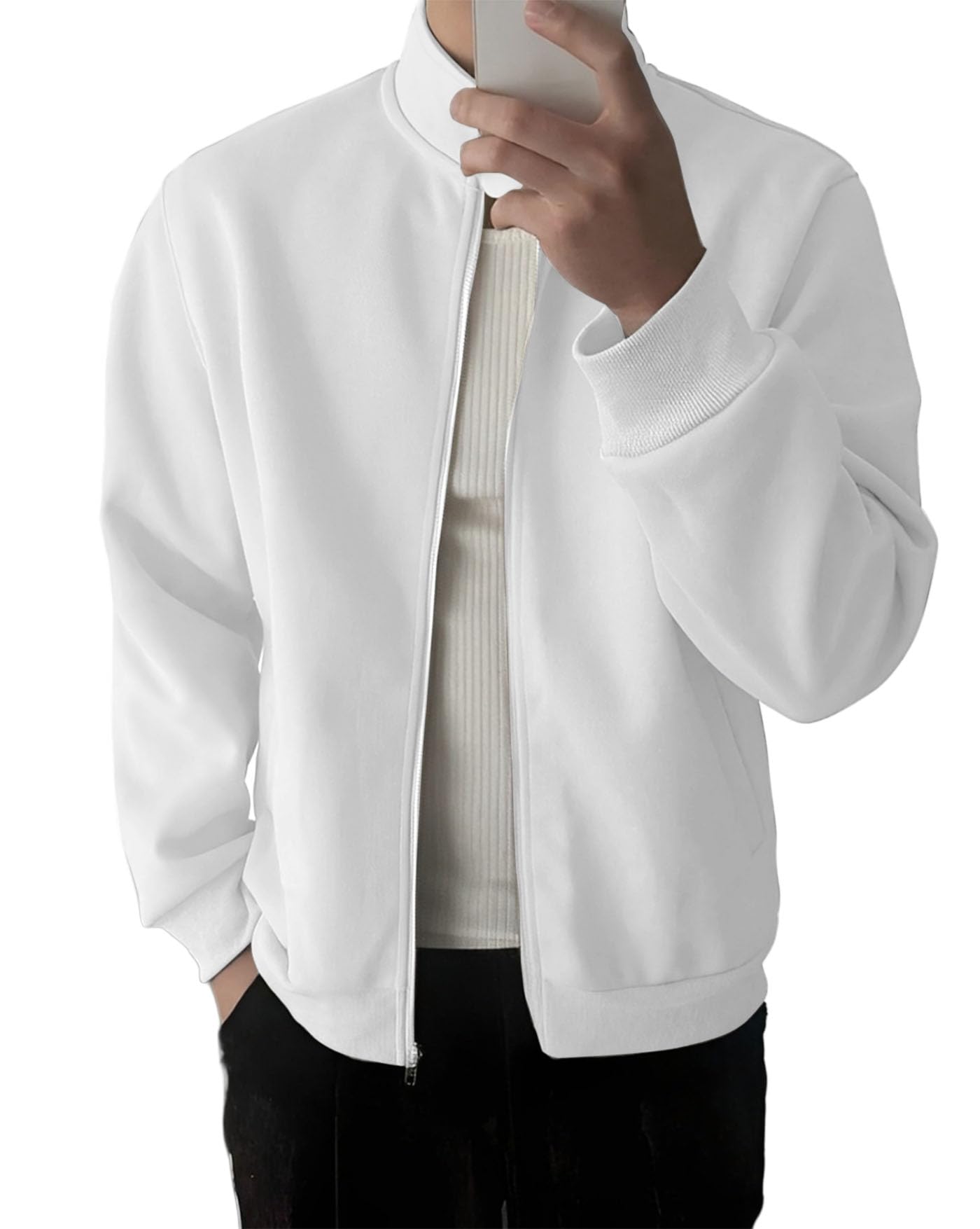 Men Jacket for Winter || Winter Jacket with Full Zipper Casual and office wear Hoodie Jacket for Mens