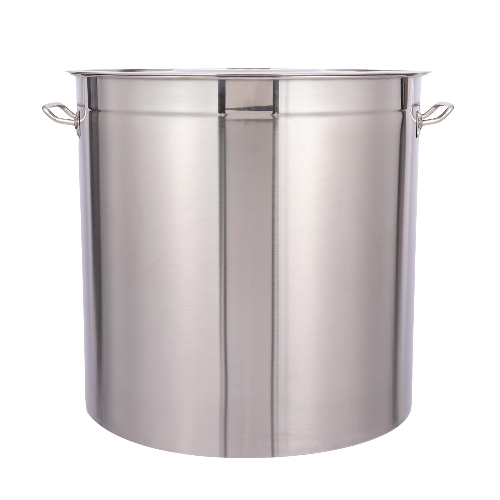 Garnek do zupy ze stali nierdzewnej 98 l, do gastronomii, duży garnek do gotowania, z uchwytami i pokrywką, Ø 51,5 cm, wysokość: 50 cm, do wszystkich rodzajów kuchenek i dużych kuchni