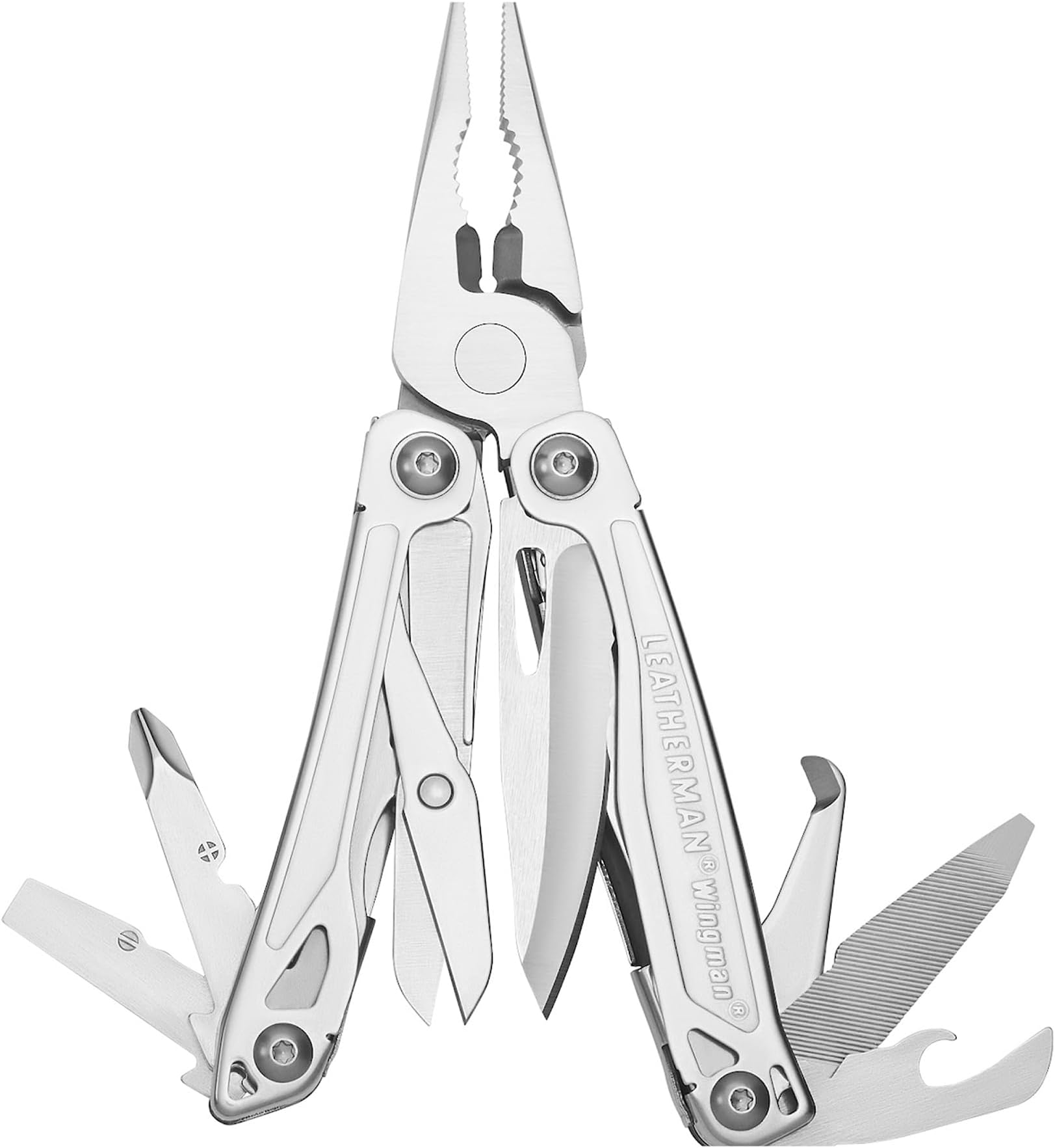 Leatherman Wingman Multi-Tool - 14 Tools with All-Features, Stainless Steel,