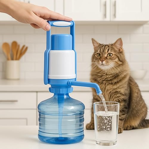 Miniatura 5 de Dispensador de agua portátil para botellas de 3 a 5 galones  Bomba eléctrica recargable con carga USB, interruptor de un solo toque y funcionamiento