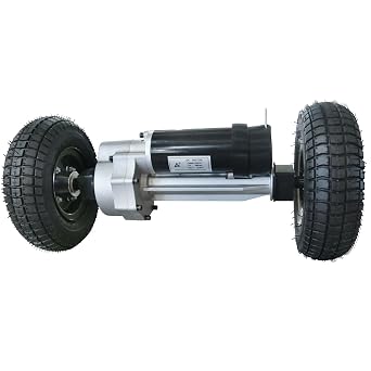 24V 350W Electric Motor Transaxle Differential, 11A 3000r/min for Electric Mobility Scooter Powered Wheelchair Electric Trolley Cart Tricycles, with Pack of 2 Rear 9x3.50-4 Wheel Tire