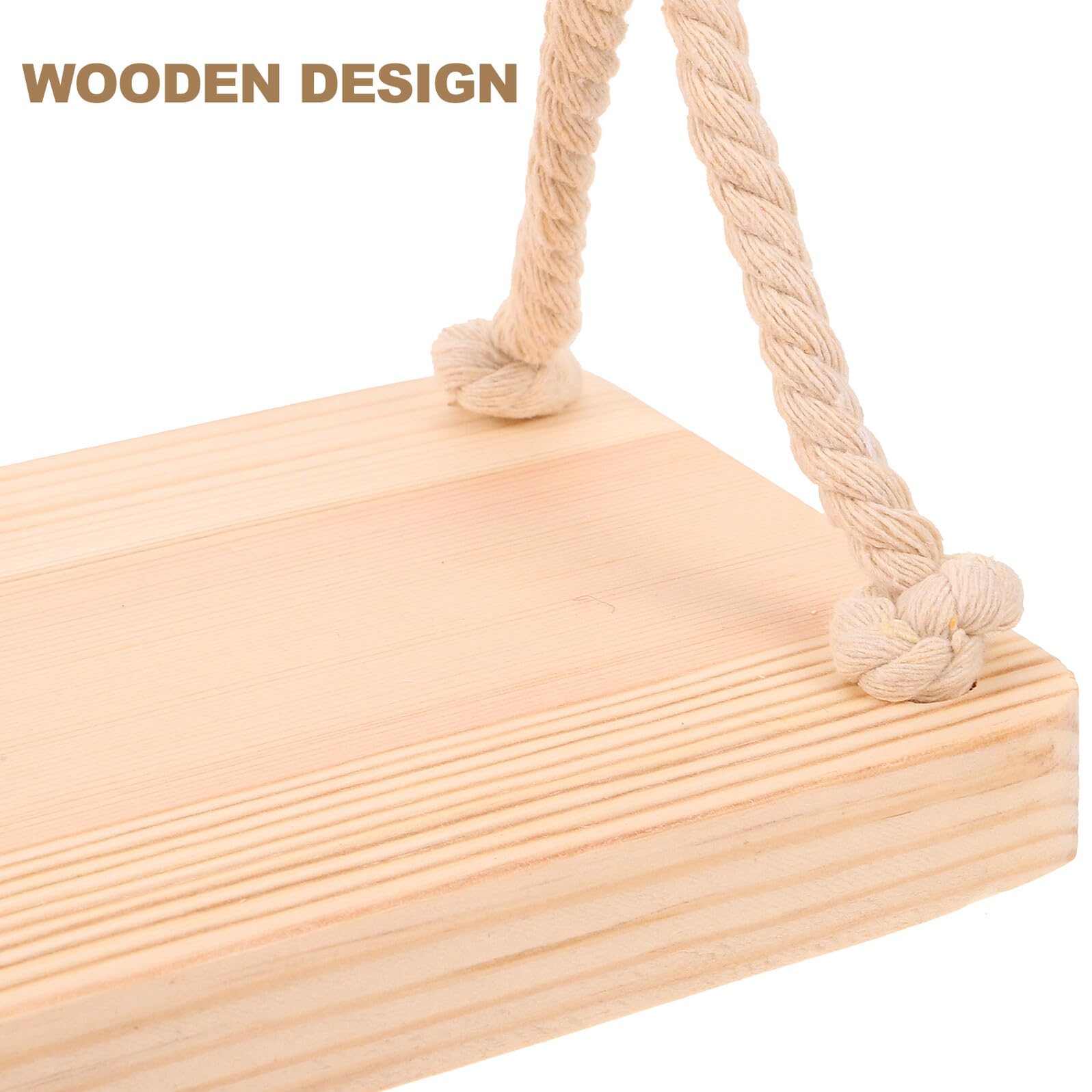 Balançoire en Bois pour Photographie Bébé Accessoire Photo Suspendu Naturel Chaise Balançoire Décorative Taille Moyenne Usage Studio et Shooting Créatif Accessoires de