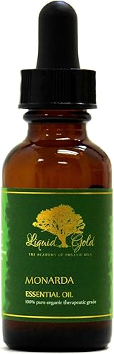 1 oz con cuentagotas - Aceite esencial de Monarda prémium - Aromaterapia natural orgánica pura