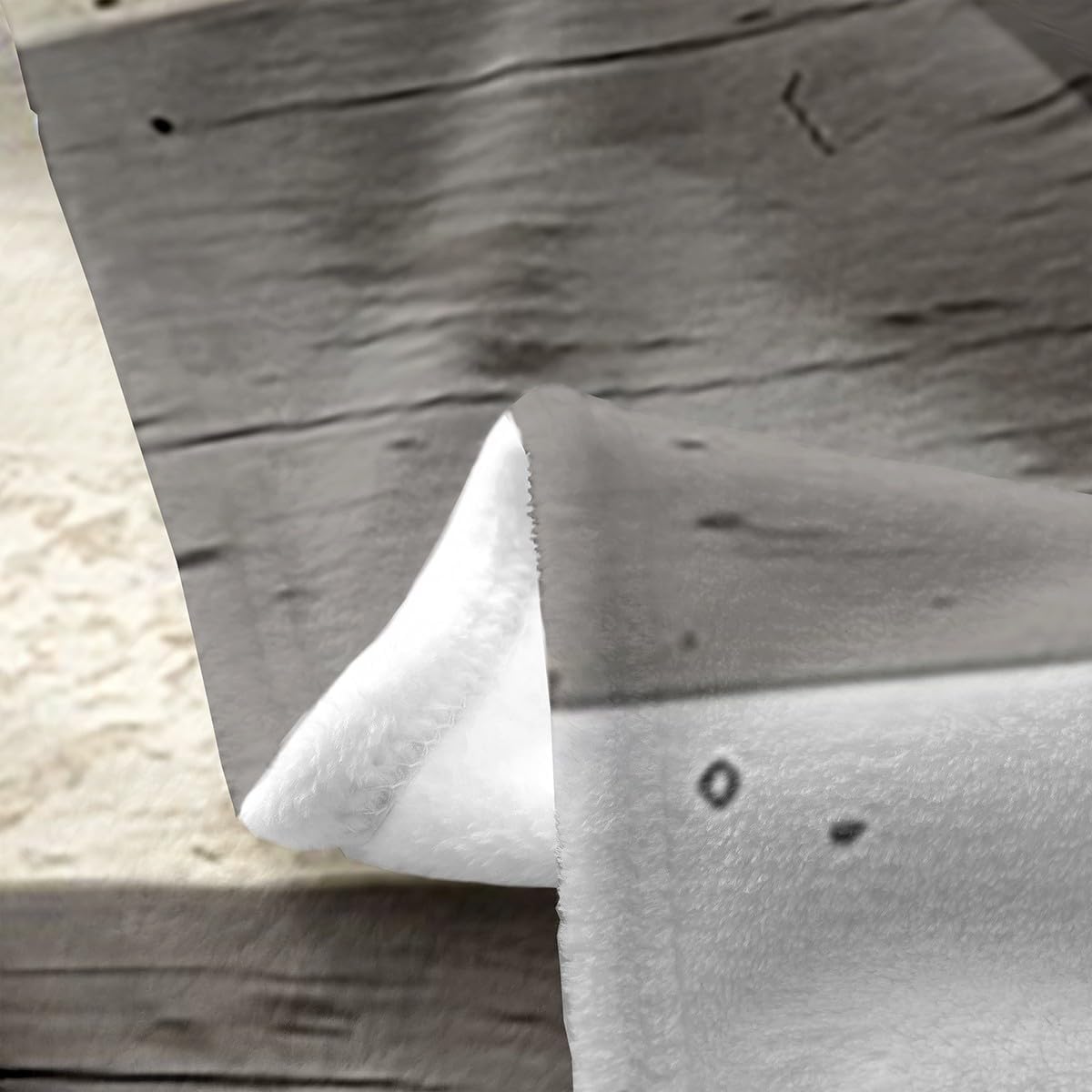 Lake House Fleece Blanket,Rustic Farmhouse Blue Gray Wooden Plank Bed Blanket for Kids Teens,Cabin Boating Paddle Fishing Adventure Flannel Blanket for Room Decor,Queen 90"x90"