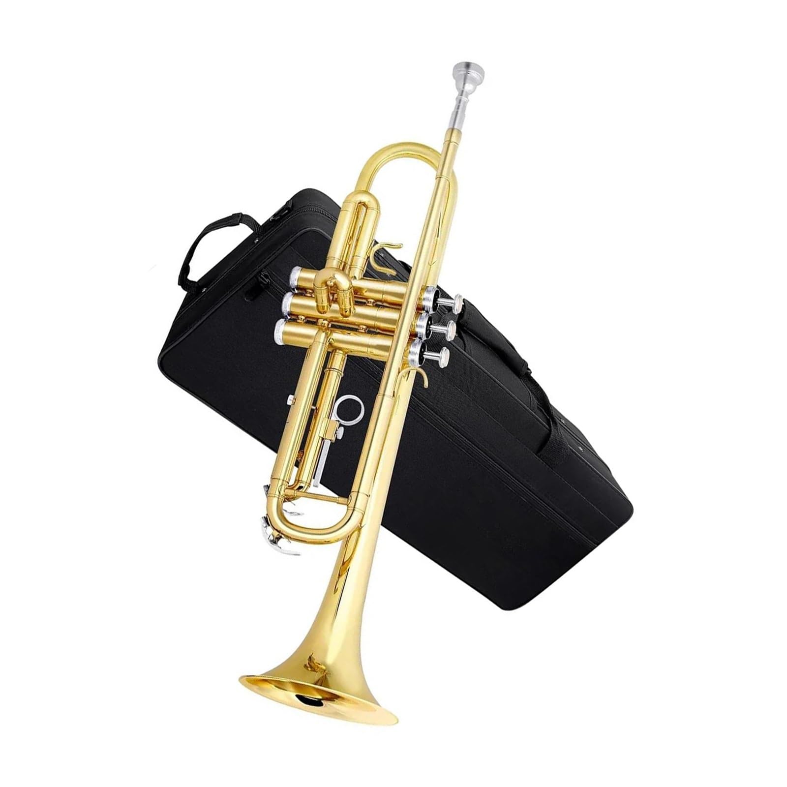 Bb Trompete Blechblasinstrument Standard Set Geeignet Für Erwachsene Profi Mit Box 7C Mundstück
