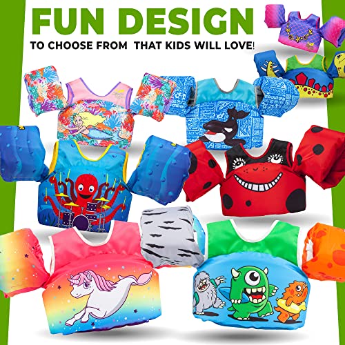 Image of Body Glove Paddle Pals Learn to Swim Coast Guard Approved Kids Life Jacket PFD