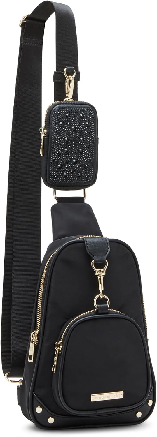 MADDEN GIRL WAVE SLING CROSSBODY, BLACK, O/S - Image 2