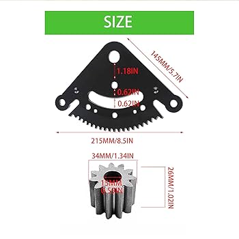 Amazon.com: Czsmbt 19 Teeth Steering Sector Pinion Gear