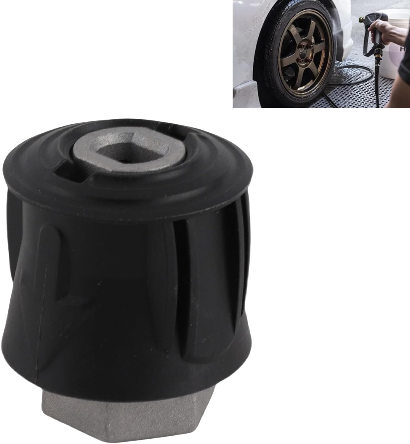 Pressure Washer Hose Connector M22 Adapter 14mm Quick Connect 4000 PSI Replacement Fitting
