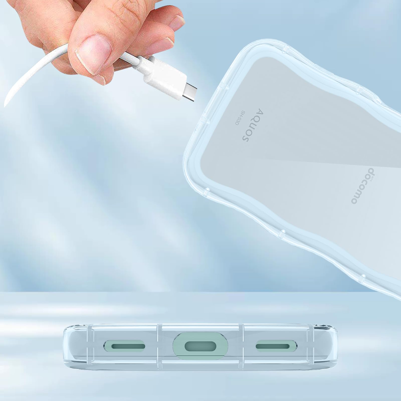 Amazon.co.jp: 【Newnugds】AQUOS wish3 ケース 韓国 おしゃれ