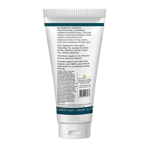 Miniatura 6 de UltimateVitality Crema para aliviar las quemaduras de radiación crema sin perfume para pacientes con radiación natural orgánica parabenos crema a