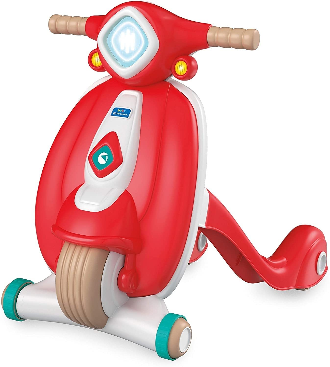 Baby Clementoni - Il Mio Primo Scooter, Moto Bambini Spingibile 10+ Mesi, Gioco Prima Infanzia Made in Italy, Linea Play For Future, Supporta nei Primi Passi e nello Sviluppo Psicomotorio, 17403