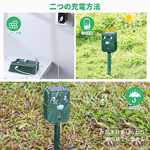 [2022年ふくろう版］Anywin 猫よけ 鳥よけ 犬よけ 猫避け 超