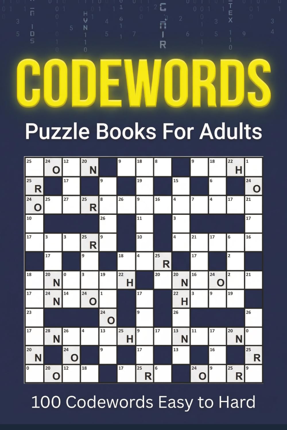 Codewords: 200 Challenging Codeword Puzzle Book For Adults With Solutions | Cryptogram & Word Code Brain Games for Logic Lovers (Easy to Hard)