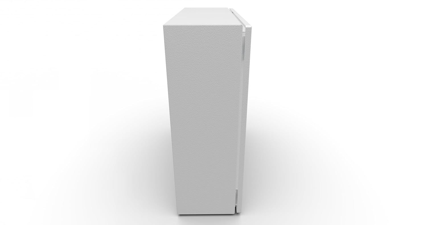 Rittal 1060.250, WM wall-mounted enclosure, Single Door, Carbon Steel, 23.6" Height x 23.6" Width x 8.27" Depth