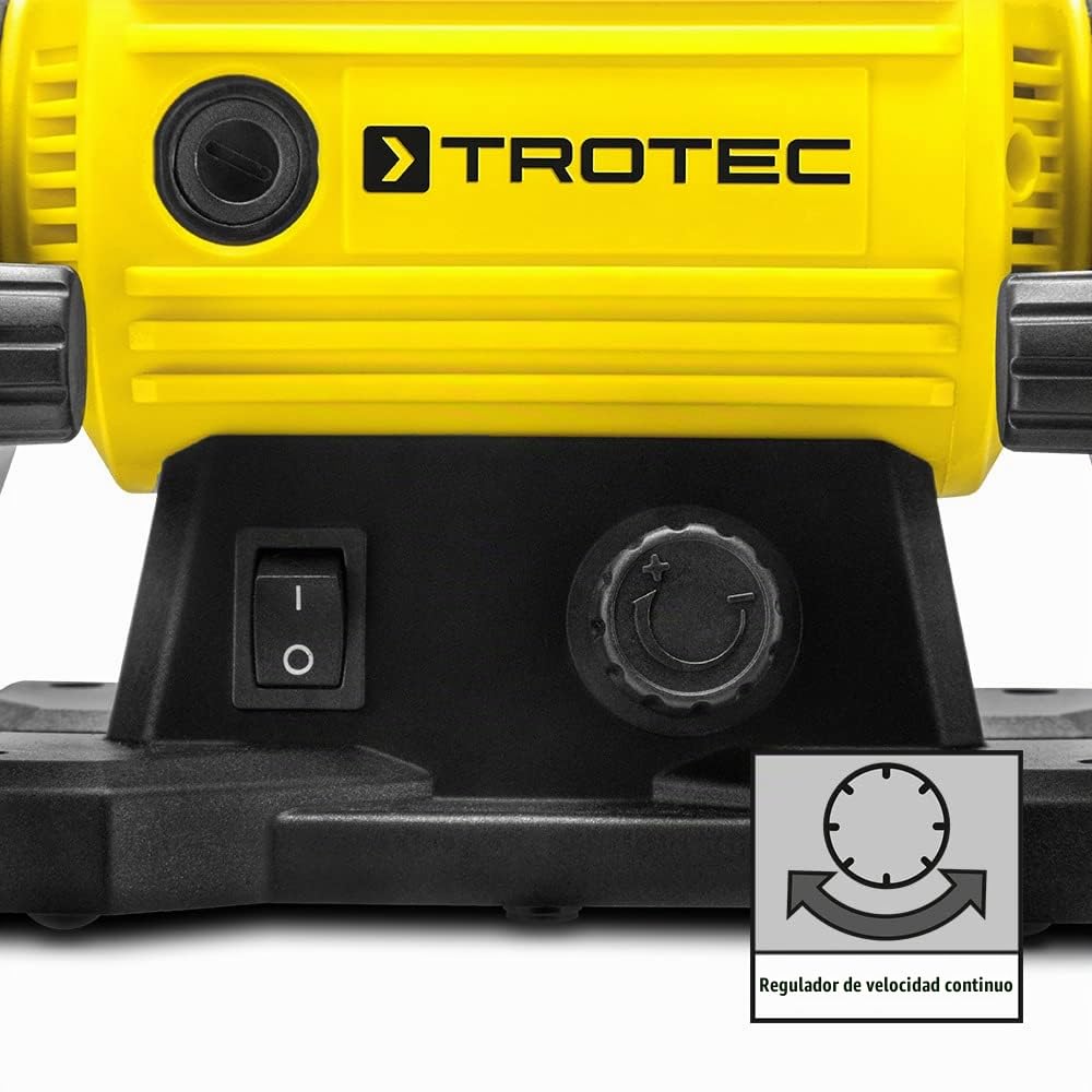 TROTEC Esmeriladora doble PBGS 10-120 | Amoladora doble Herramienta multifuncional herramienta rotativa incl. juego de accesorios de 100 piezas