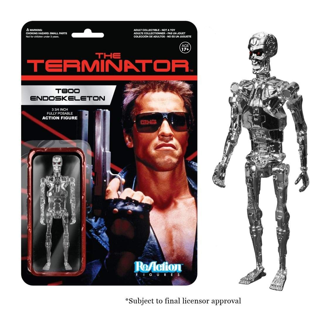 Funko The Terminator Chrome T-800 Endoskeleton Reaction Figure
