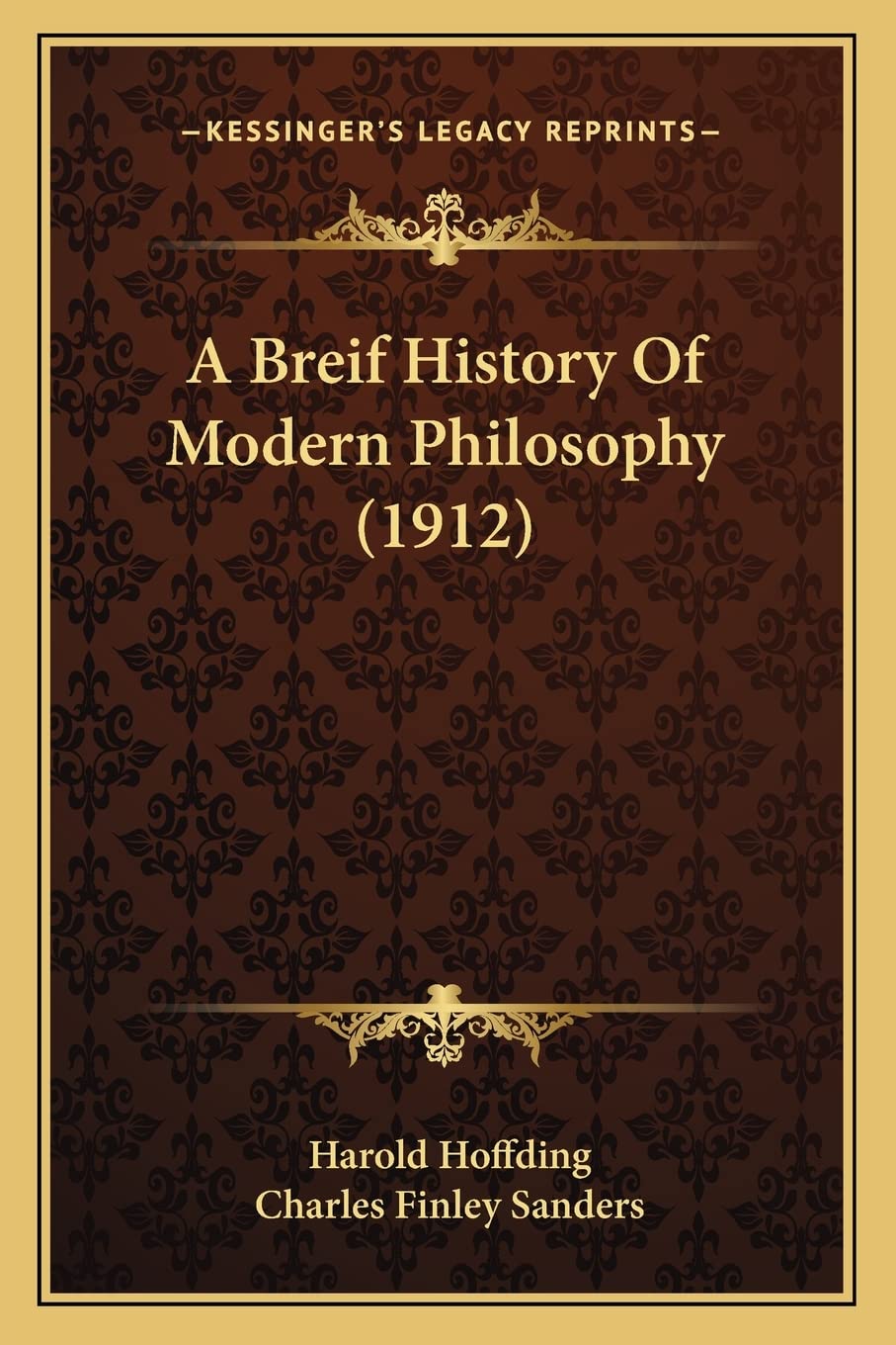 A Breif History Of Modern Philosophy (1912)