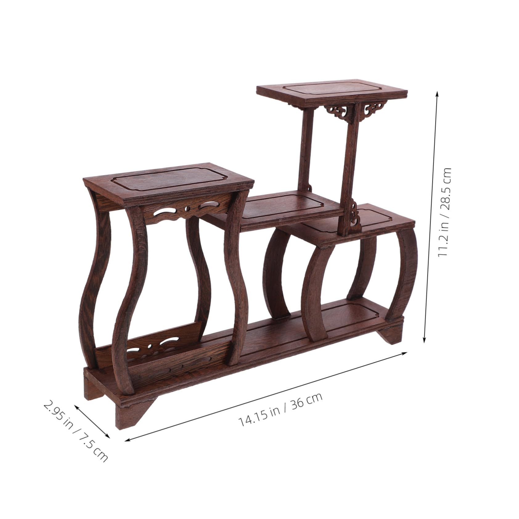 Zerodeko Espositore da Collezione in Legno, Multistrato, Stile Cinese