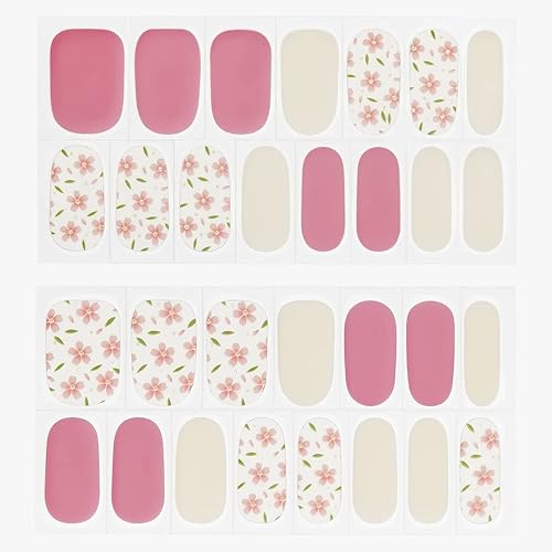 Miniatura 2 de Foxology El kit de tiras de uñas de gel semicuradas veganas y sin crueldad animal incluye 30 tiras de uñas, almohadilla nutritiva sin alcohol, una