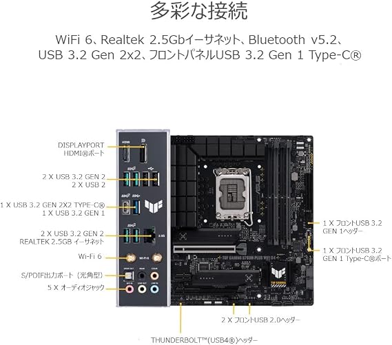 ASUS TUF GAMING B760M-PLUS WIFI D4 intel 14th/13th/12th Generation CPU, LGA1700 B760, DDR4 mATX Motherboard/Domestic Authorized Dealer