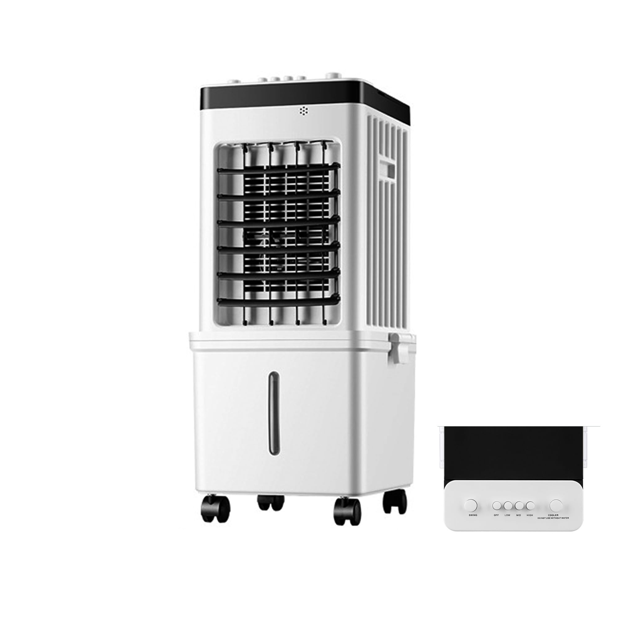 Portable Evaporative Air Cooler, Quiet Windowless Swamp Cooler