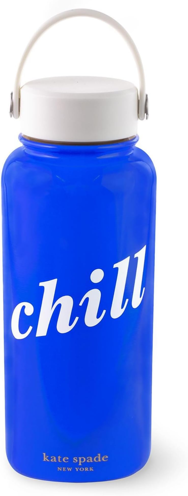 Kate Spade New York Large Insulated Stainless Steel Water Bottle, 33 Ounce Metal Water Bottle, Double Wall Travel Tumbler with Lid, Colorblock, Chill