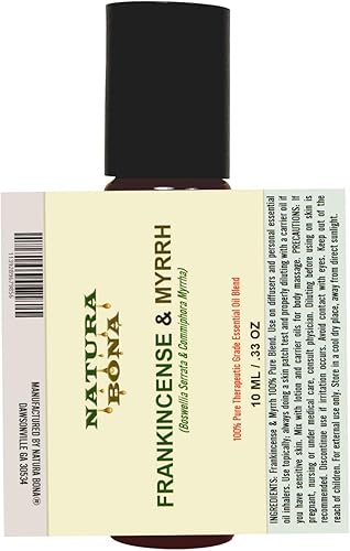 Miniatura 2 de Mezcla de aceites esenciales de incienso y mirra; mezcla sinérgica 100% pura (botella de rodillo de 0.3 fl oz)