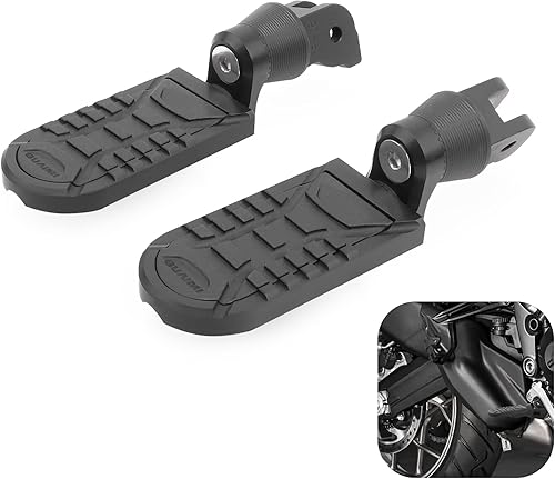 GUAIMI Estriberas Vario Reposapiés Pasajero Pasajero 360 Vario - Clavijas ajustables compatibles con Ducati Multistrada 950 S 2017-2021 - Negro