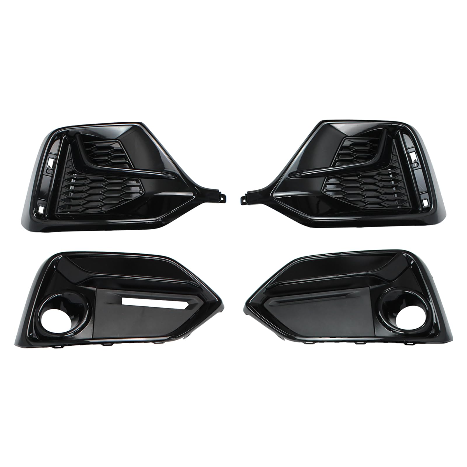 Honda Civic 17-20 Honda Civic Hatchback Right Front Grille Extension Black Gloss 71124tedt01