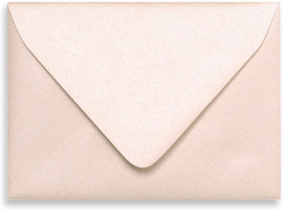 Ebony A7 Euro Curved Flap Invitation Envelopes - Pack of 50