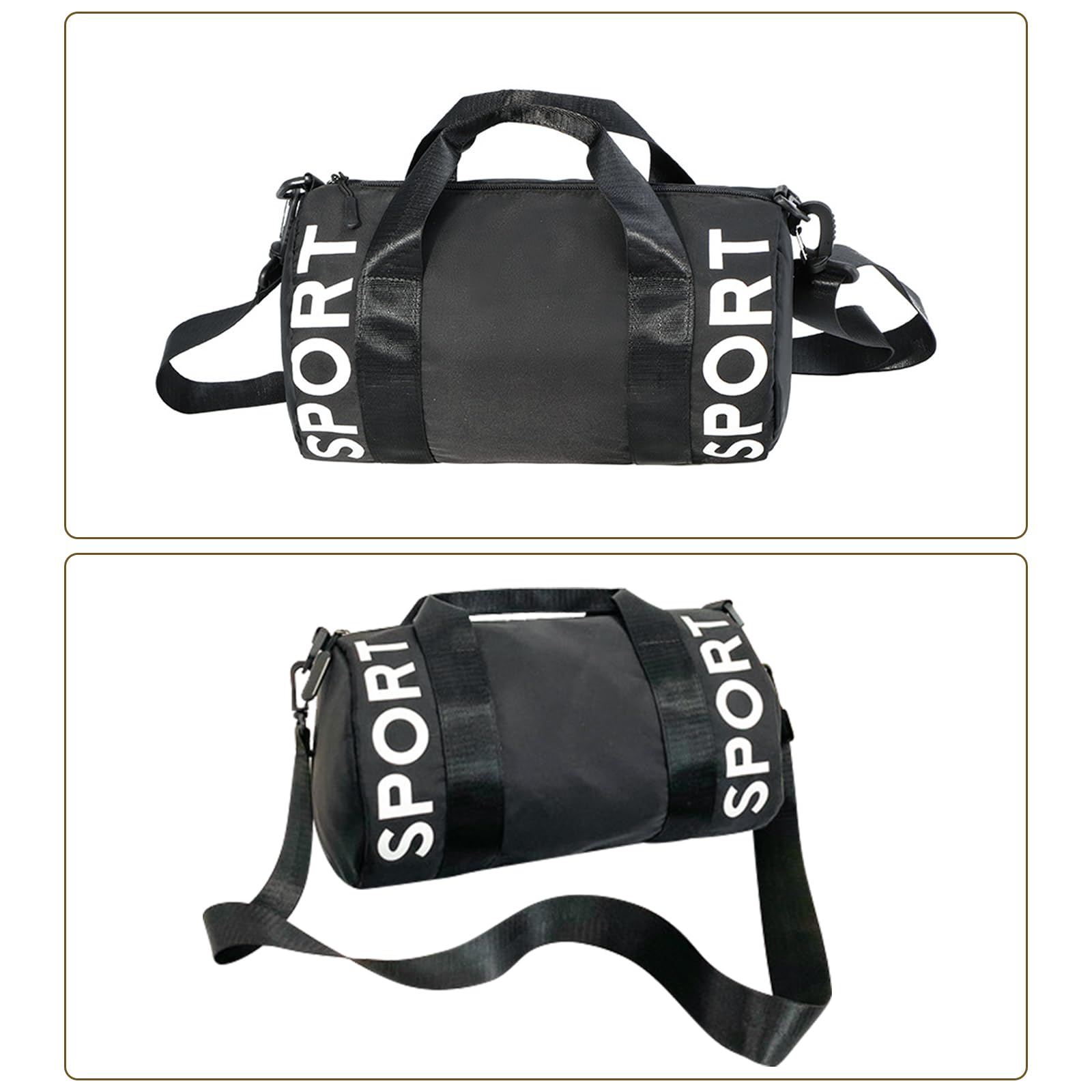 Bolsa de Deporte Impermeable Pequeña para Mujer y Hombre, Mini Bolso de Entrenamiento con Correa de Hombro