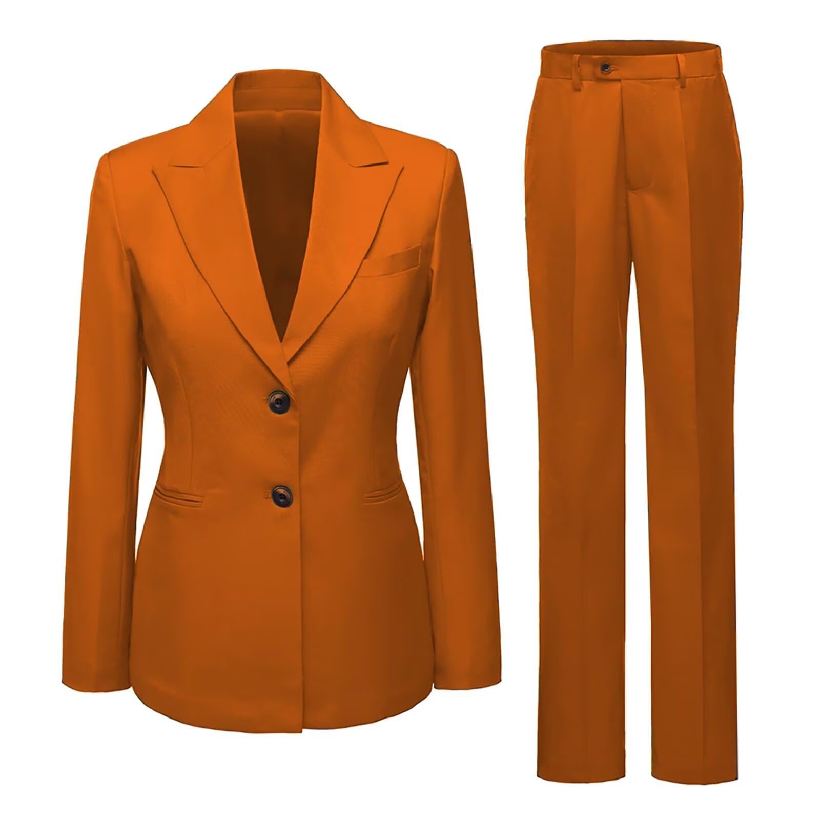 Pant Suits for Women Dressy Womens Suit Long Sleeve Womens Suiting Business Casual Office 2 Piece Set Office