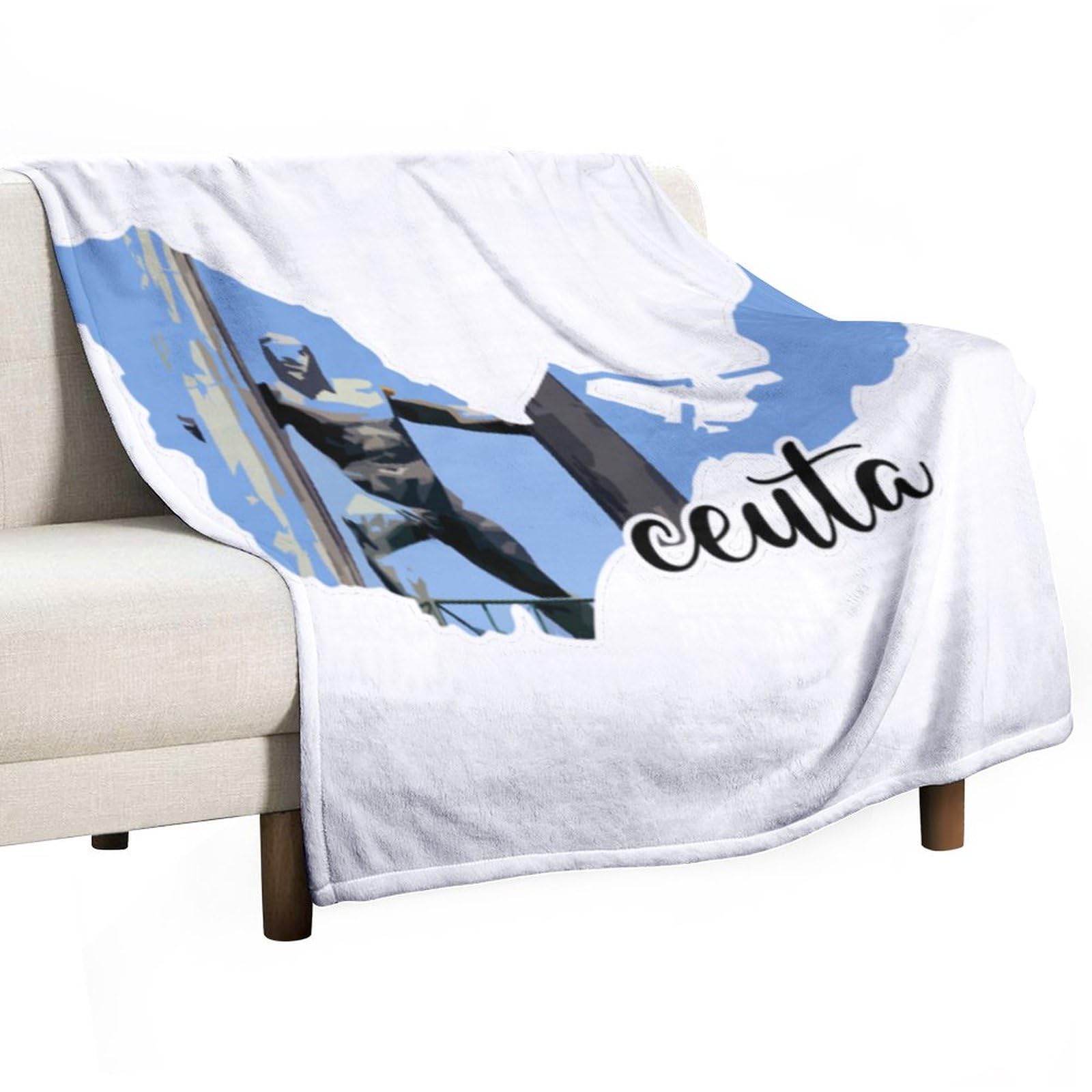 Couverture en peluche douce Ceuta le cadeau personnalisé idéal pour naissance et anniversaire