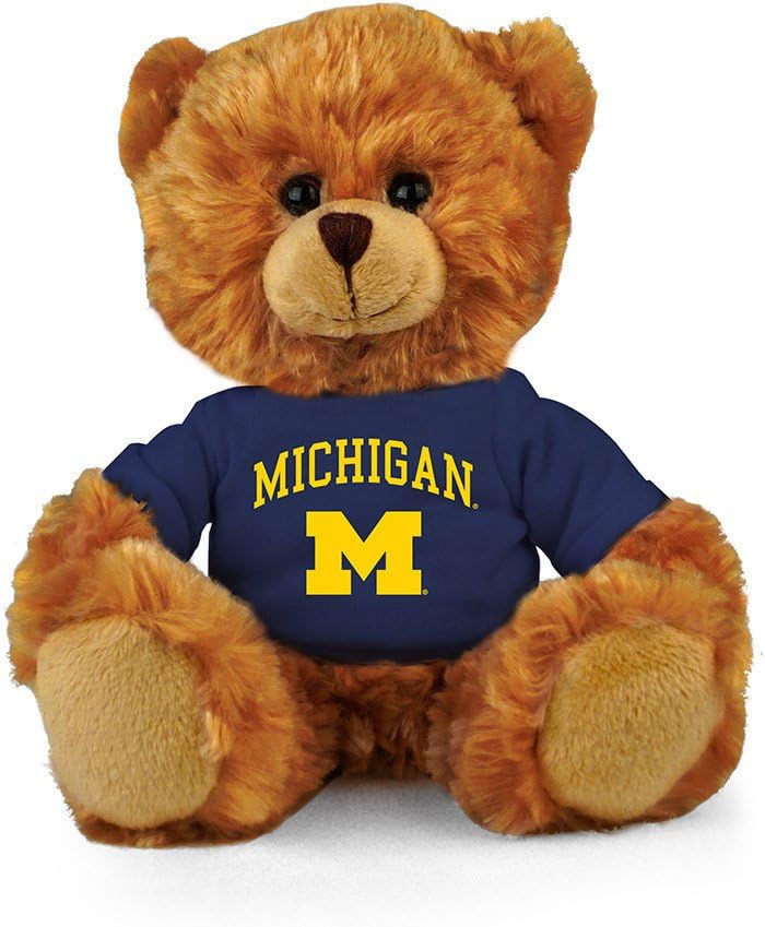 Plushland Michigan University Jersey Bear Licensed Product Gift 11"