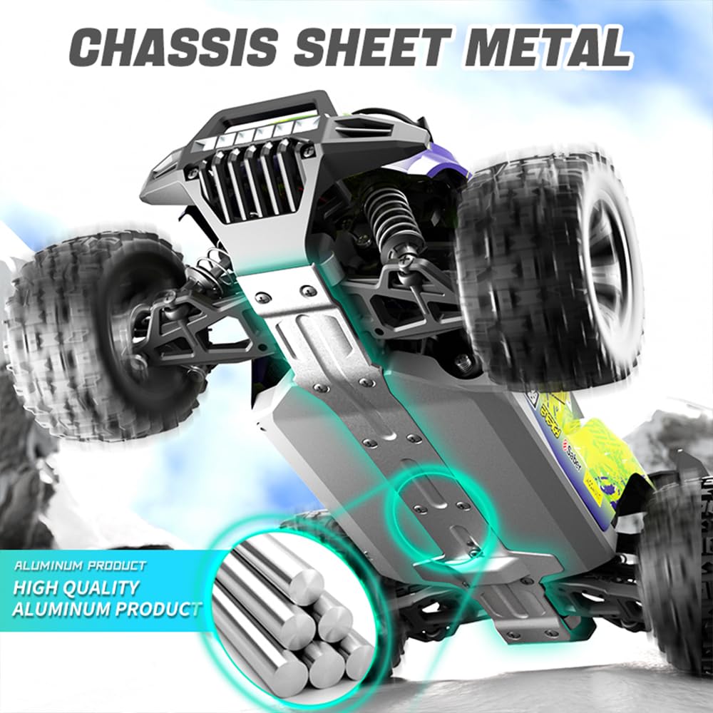1/18 zdalnie sterowany samochód 40 km/h, RC wysoka prędkość Offroad Drift, silnik ze szczotką węglową 2,4 G, 4WD Off Road Race Buggy, 3 baterie