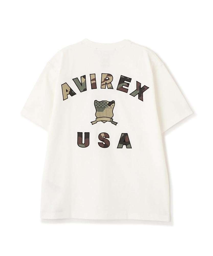 Amazon.co.jp: [アヴィレックス] VARSITY CAMO LOGO T-SHIRT