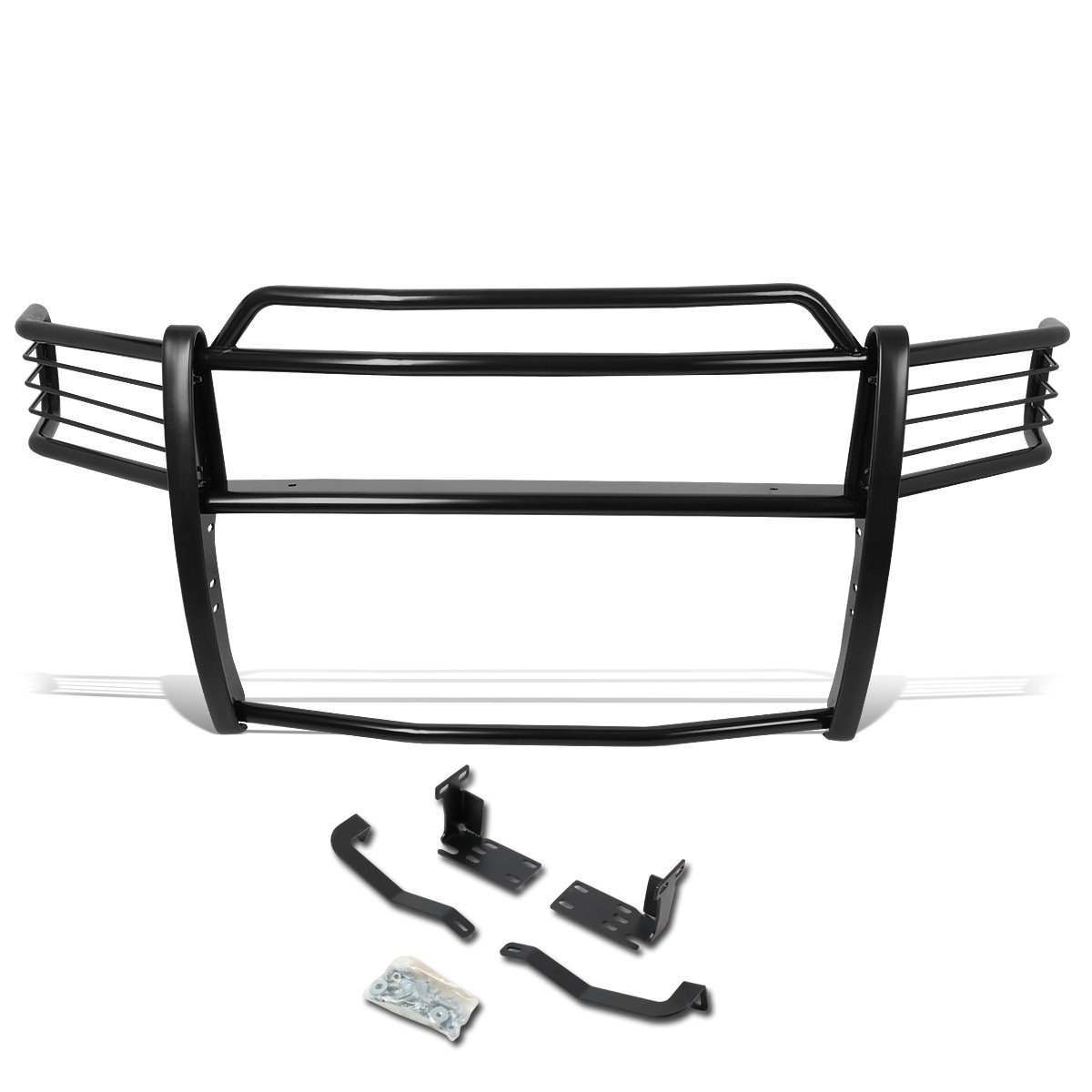 DNA Motoring GRILL-G-020-BK Black Front Bumper Brush Grille Guard Compatible with 02-05 Ram 1500/2500/3500
