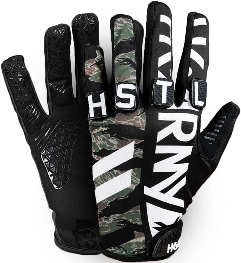 HK Army Freeline Knucklez Customizable Paintball Gloves - Tigerstripe - Medium