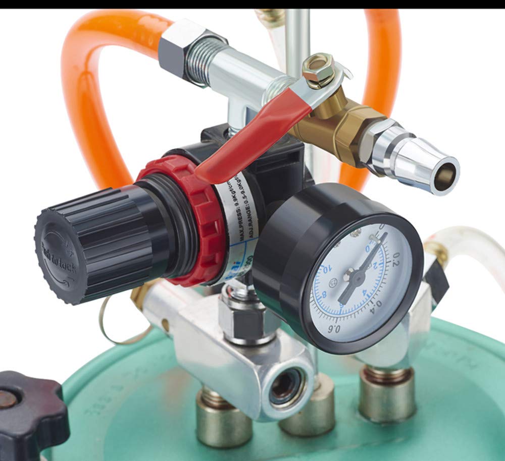5L Neue Verbesserte Pneumatische Nachahmung Steinfarbe Druck Spritzpistole Bunte Lack Airbrush Hochleistungsdruck Eimer Marmor Farbe (Kaliber optional)