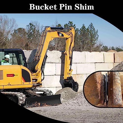 Image of 8 x 30mm Bucket Pin Shim Kit for Excavator and Skid Steer 2mm Thickness Fit for Cat Kubota Deere Komatsu