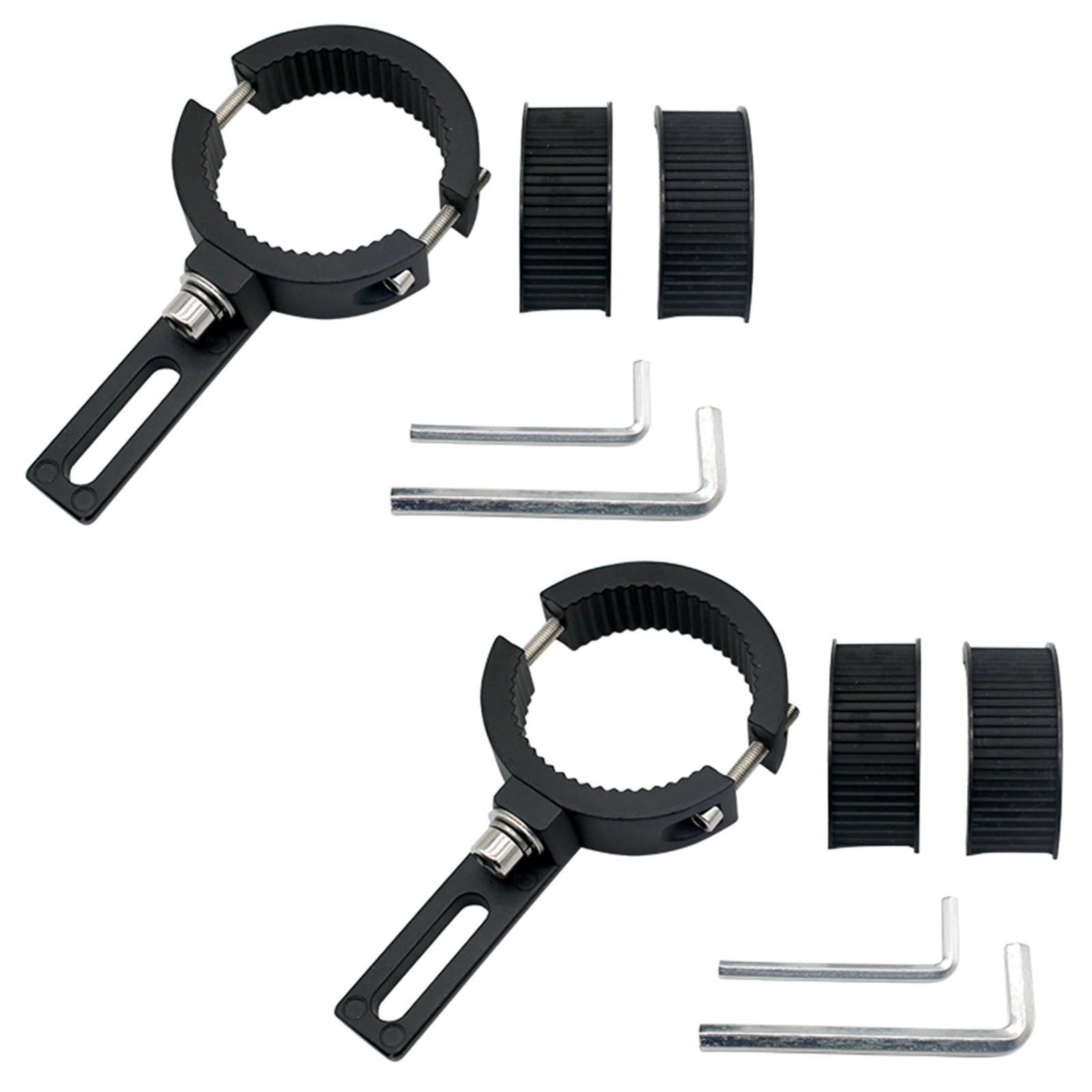 Bracket Light Motorcycle Headlight Spotlight Mount Bracket Light Lamps Holder Adjustable 20mm-60mm Fork Mount Clamp lamp(2pcs3.8-6.0cm)